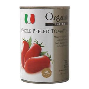 創健社 有機ホールトマト缶 400g×4缶。BPAフリー缶。クエン酸不使用で