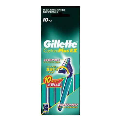 P＆G ジレット カスタム プラスEX 首振式 10本入 CPX-P10 アロエ・ビタミンE配合スム...
