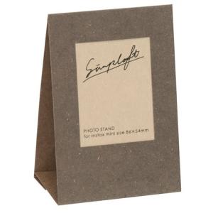 ナカバヤシ シンプラグト フォトスタンド チェキ判 グレー 3枚セット PSC-SPT-N