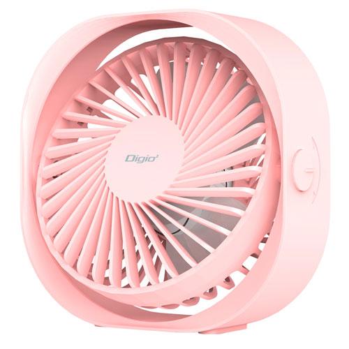 ナカバヤシ Digio2 卓上ミニUSBファン ピンク UA-064P