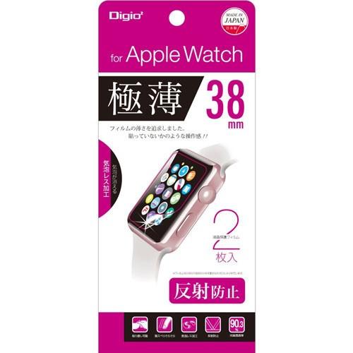 ナカバヤシ Digio2 AppleWatch用 液晶保護フィルム 極薄 38mm 反射防止タイプ ...