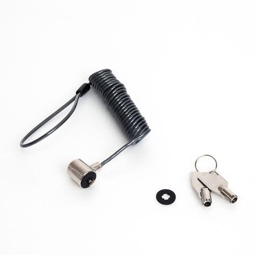 ナカバヤシ Digio2 セキュリティワイヤーロック セキュリティスロット対応 カールコードタイプ ...