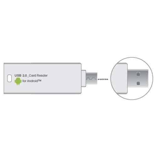 ナカバヤシ Digio2 USB2.0 microSDカードリーダー ライター DMSD64 ホワイ...