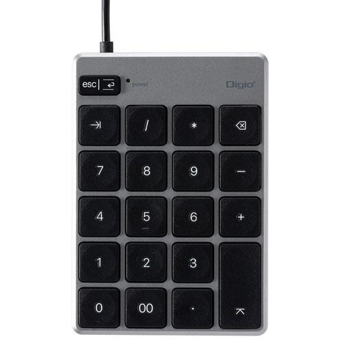 ナカバヤシ Digio2 Mac用 USB 薄型テンキーボード グレーブラック TNK-SU233G...