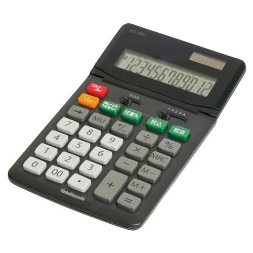 電卓 12桁 スタンダード M ブラック ECD-SD02BK ナカバヤシ 計算