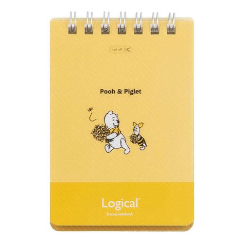 ディズニー スイングロジカルWリングノート A7/5mm方眼罫/50枚 プー＆ピグレット NW-A7...