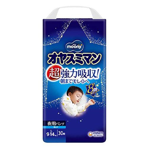 ユニ・チャーム オヤスミマン 男の子 9〜14kg Lサイズ 30枚入