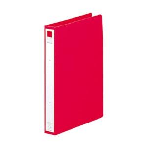 LIHIT LAB リヒトラブ P.P.リングファイル A4S 2穴 赤 F-877-1