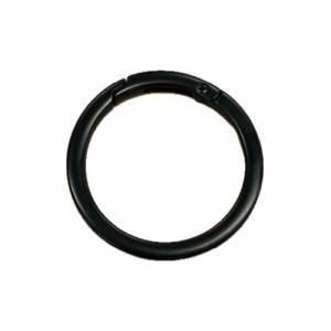 和気産業 丸型カラビナ 平 ブラック BK-1033 48mm
