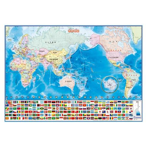 デビカ いろいろ書ける!消せる!世界地図 73102
