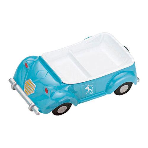メラミンお子様ランチ皿 オープンカー ライトブルー