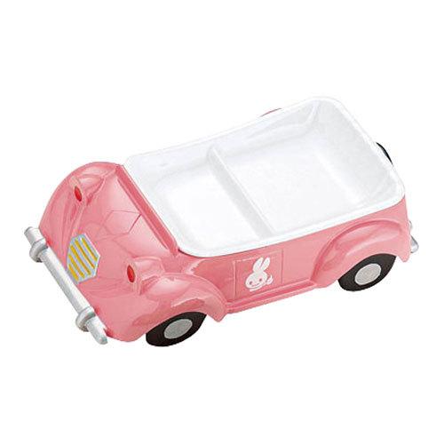 メラミンお子様ランチ皿 オープンカー ピンク