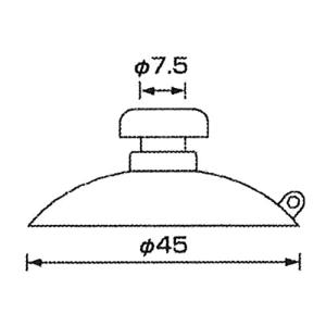 三友産業 強力ファミリー吸盤 45φ 横溝式 ...の詳細画像4