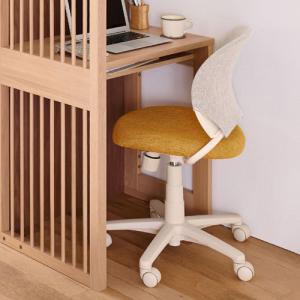 コイズミファニテック la fan ラファン コーディネート回転チェア アイボリー×オレンジ NWC-225IVOR