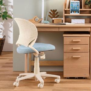 コイズミファニテック la fan ラファン コーディネート回転チェア アイボリー×ライトブルー NWC-227IVLB