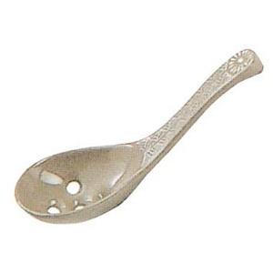 銀峯陶器 銀峯みしま 穴あきレンゲのみ 大 00-1932 : webby shop