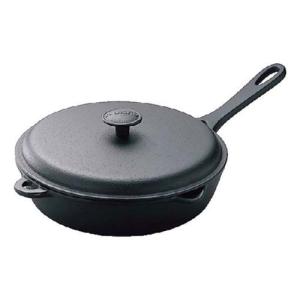 岩鋳 Iwachu フライパン24蓋付 黒焼付 内径23.5cm IH対応 南部鉄器