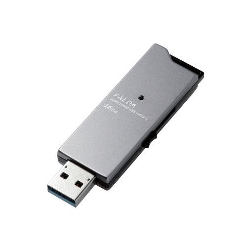 ポスト投函 エレコム USBメモリ USB3.1（Gen1） 高速 180MB/s 16GB アルミ...