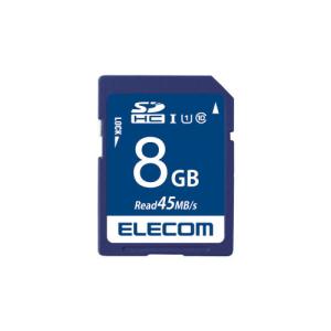 ポスト投函 エレコム ELECOM SD カード 8GB UHS-I U1 データ復旧サービス MF-FS008GU11R｜webby