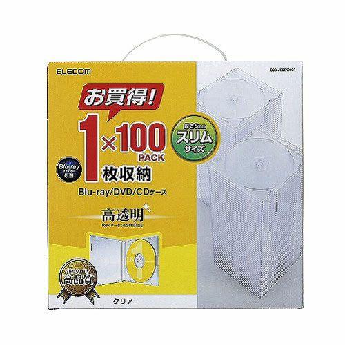 エレコム ELECOM Blu-ray/DVD/CDケース（スリム/PS/1枚収納） クリア CCD...