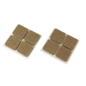 ハイロジック 硬質フェルト 25mm 角 ブラウン 8個入 A-211 57211