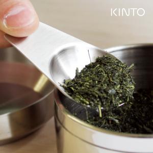 KINTO キントー LEAVES TO TEA ティースクープ 21236 お茶 紅茶 茶葉 スプーン 茶筒 缶 ステンレス シンプル｜webby