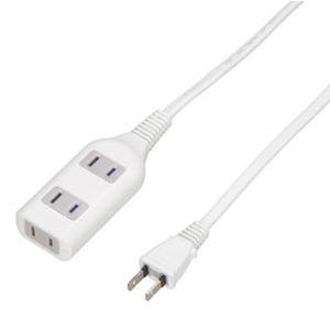 ヤザワコーポレーション テーブルタップ 3個口 5m ホワイト HSL305WH