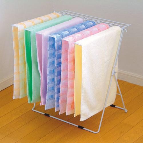 スタンド式タオルハンガー 6連 箱入 ピンチ14個付