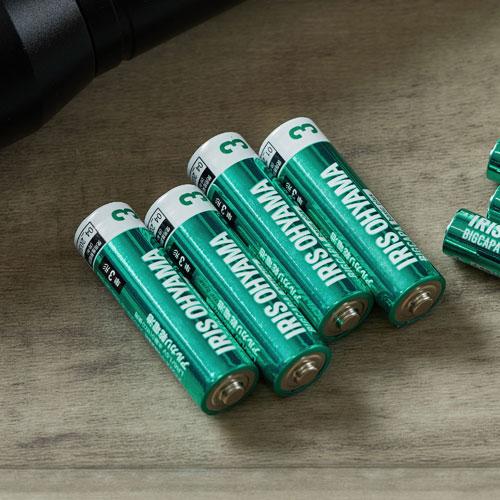 アイリスオーヤマ BIGCAPA basic plus アルカリ乾電池 単3形 4本パック LR6B...