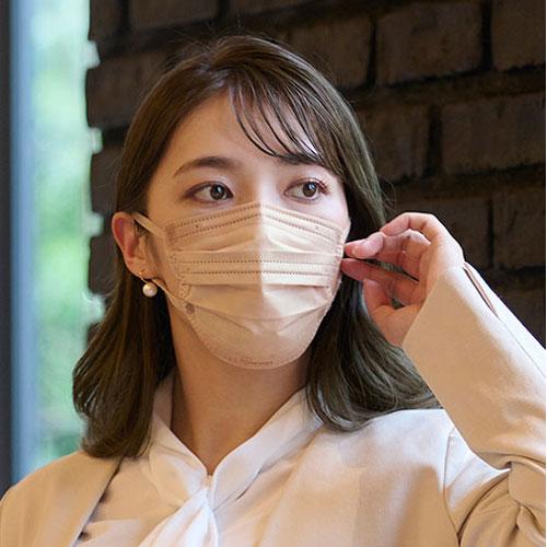 アイリスオーヤマ 美フィットマスク ふつう 30枚入 PK-B30MSB シルクベージュ