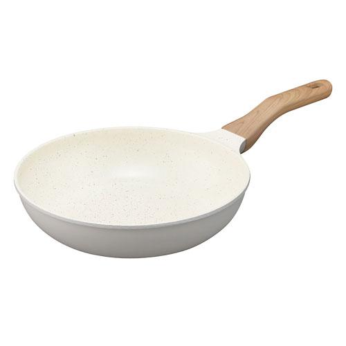 アイリスオーヤマ ナチュかるフライパン 26cm IHガス火対応 NTL-F26PG パールグレー×...