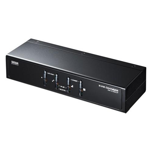 サンワサプライ PS/2・USB両対応パソコン自動切替器（4:1） SW-KVM4UP