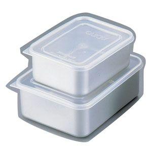 アカオアルミ /即納/ アルミ蓋付バット 大アルミ バット 保存容器