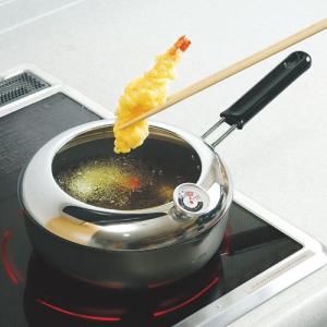 縁 温度計付天ぷら鍋片手 20cm EN-T20...の商品画像