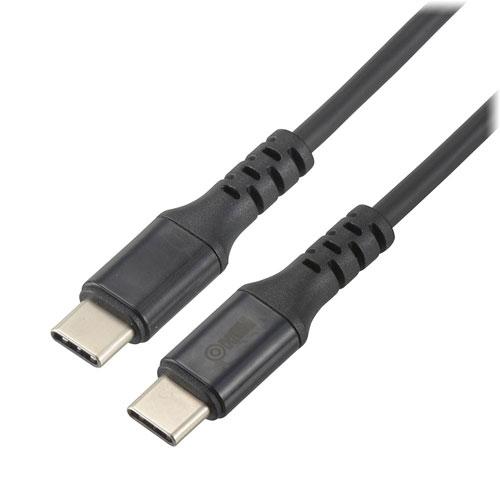 オーム電機 PD対応Type-Cケーブル USB-C to USB-C 1.5m ブラック SMT-...