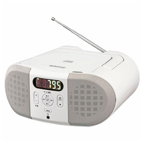 オーム電機 AudioComm CDラジオ 2電源対応 白 RCR-230N