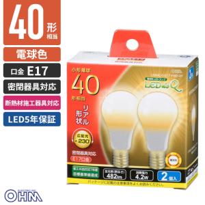 E17 電球色 LED電球 小形 LDA4L-G-E17IH92-2