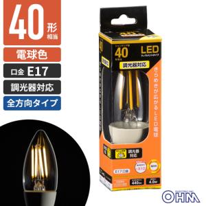 TOSHIBA（東芝） LED電球 ミニクリプトン形 調光器対応 電球色 E17口金