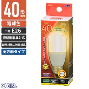 オーム電機 LED電球 T形 E26 40W形相...の商品画像