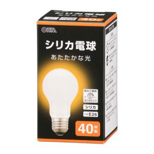 オーム電機 白熱電球 E26 40W形 シリカ ...の商品画像