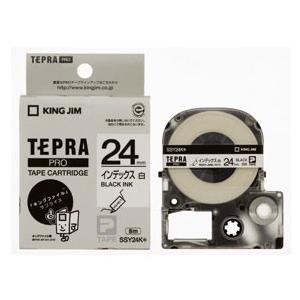 テプラ・プロ テープカートリッジ 白ラベル 12mm 黒文字 SS12K ( 1コ入