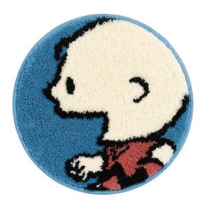 スヌーピー レトロチャーリー チェアマット 38cm ブルー 室内 マルチマット おしゃれ かわいい Snoopy Peanuts プレゼント おすすめ キャラクター グッズ Senko E One イーワン暮らし館 通販 Yahoo ショッピング