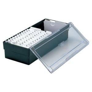 セキセイ ネームカードボックス ブラック CB-700-00