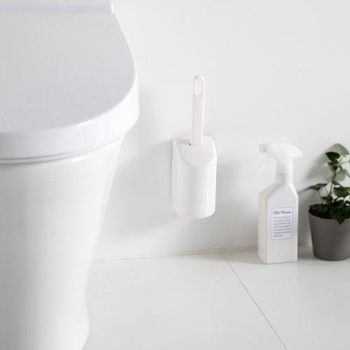 マーナ フチ裏スッキリ トイレブラシミニ ホワイト W085W