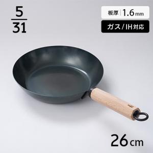 藤田金属 5/31鉄フライパン26cm 板厚1.6mm IH対応 ブナ フライパンの商品画像