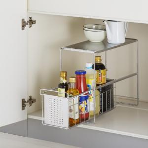 ヨシカワ シンク下スライド収納1段 幅20 1305693