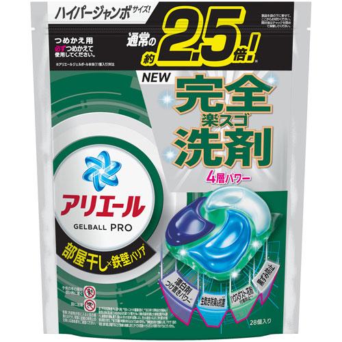 P＆G アリエール ジェルボール プロ 部屋干し用 つめかえ ハイパージャンボサイズ 28個