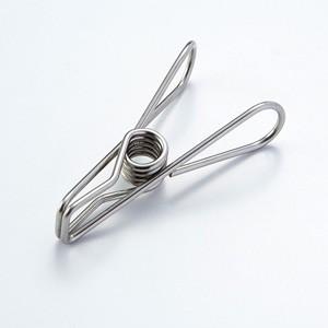 つまみやすいステンレス製ピンチ 薄手用 20個組 SV-6032