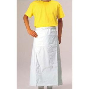 新日本ケミカル・オーナメント ワンタッチ 前掛 胸付 白 900×1150 業務