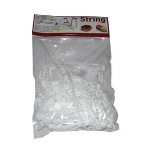 カルタファタ用 ストリング シリコン製結びヒモ 白 50個入 5092500